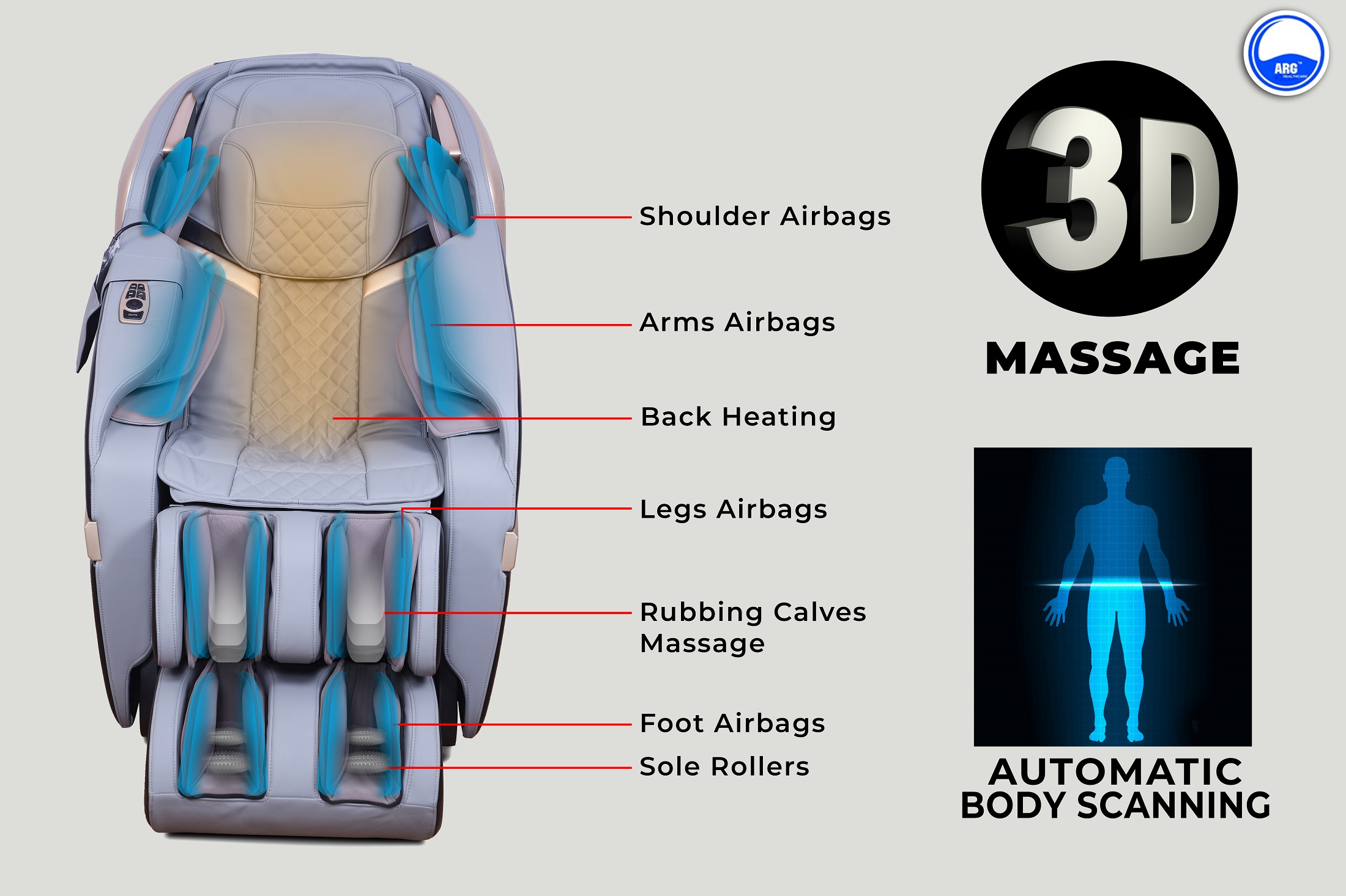 A200 LUXURY MASSAGE CHAIR thumbnail 3